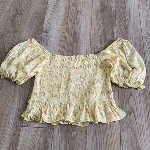 Floral Puff Sleeve Top